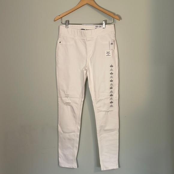 Denim - Rockstar Super Skinny Jeggings Mid-Rise Slimming Effect Waistband NWT